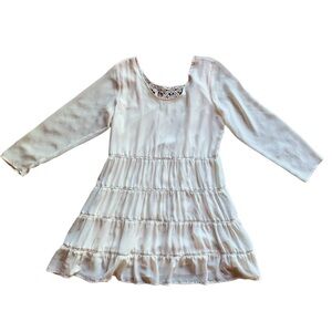 Wrangler womens dress cream boho size medium coastal cowgirl western coachella